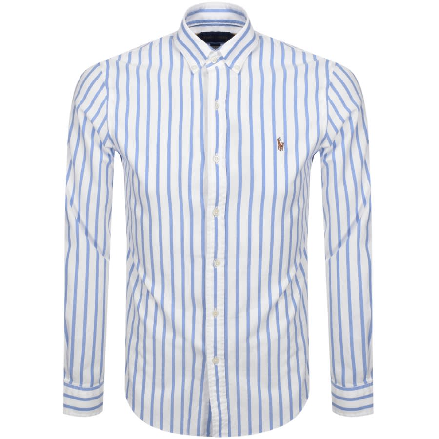 Alternative Image for ProductRalph Lauren Long Sleeved Stripe Shirt Blue1